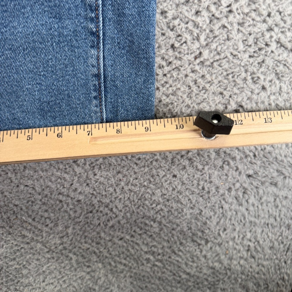 Hollister Jeans Womens 12 Blue Cotton Denim Straight Leg Low-Rise Relaxed Faded - Picture 10 of 11
